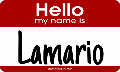 Hello my name is Lamario png download