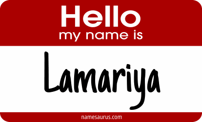 Hello my name is Lamariya png download