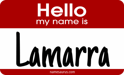 Hello my name is Lamarra png download