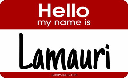 Hello my name is Lamauri png download