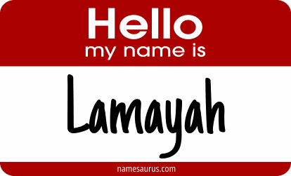 Hello my name is Lamayah png download