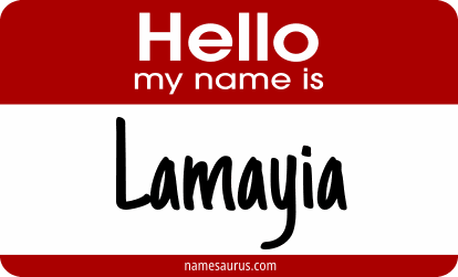 Hello my name is Lamayia png download