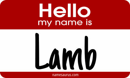 Hello my name is Lamb png download
