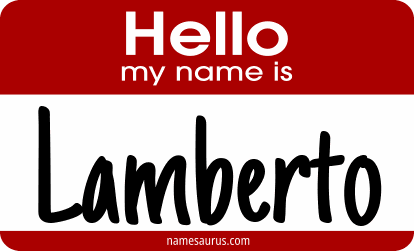 Hello my name is Lamberto png download