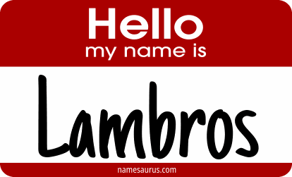 Hello my name is Lambros png download