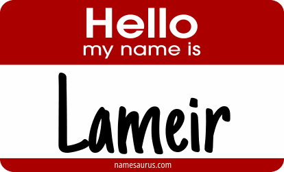 Hello my name is Lameir png download