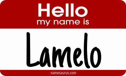 Hello my name is Lamelo png download