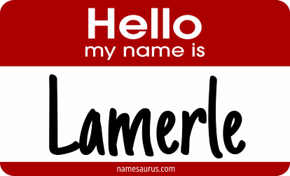 Hello my name is Lamerle png download