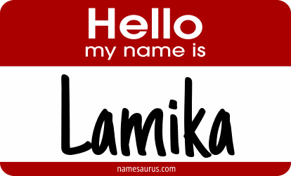 Hello my name is Lamika png download
