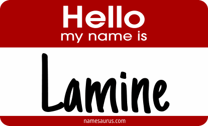 Hello my name is Lamine png download