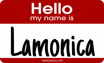 Hello my name is Lamonica png download