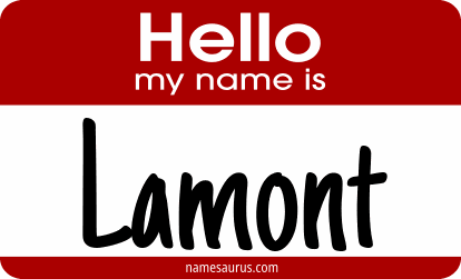 Hello my name is Lamont png download