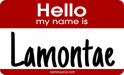 Hello my name is Lamontae png download