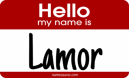 Hello my name is Lamor png download