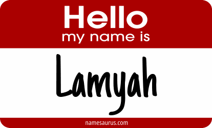 Hello my name is Lamyah png download