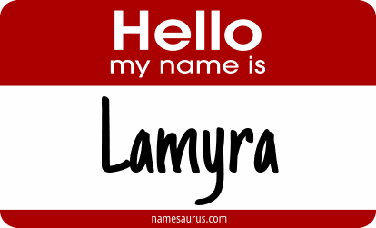 Hello my name is Lamyra png download