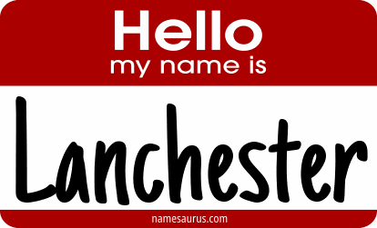 Hello my name is Lanchester png download