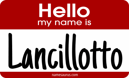 Hello my name is Lancillotto png download
