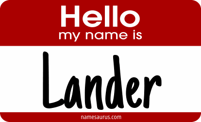 Hello my name is Lander png download
