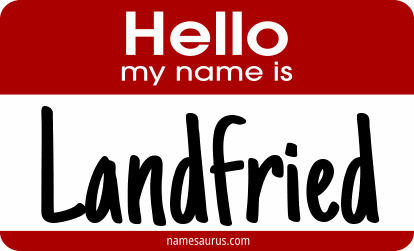 Hello my name is Landfried png download