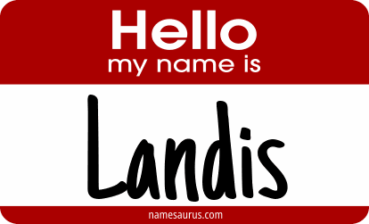 Hello my name is Landis png download