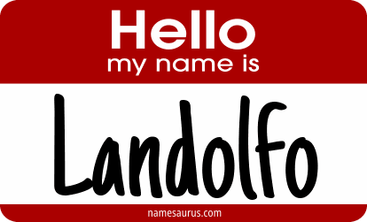 Hello my name is Landolfo png download