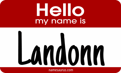Hello my name is Landonn png download
