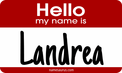 Hello my name is Landrea png download
