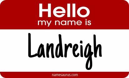 Hello my name is Landreigh png download