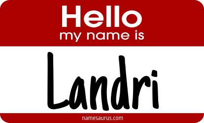 Hello my name is Landri png download