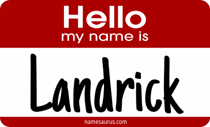 Hello my name is Landrick png download