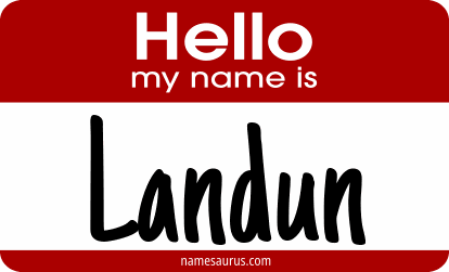 Hello my name is Landun png download