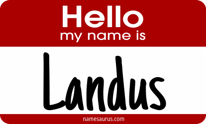 Hello my name is Landus png download