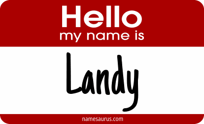 Hello my name is Landy png download