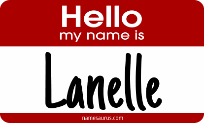 Hello my name is Lanelle png download