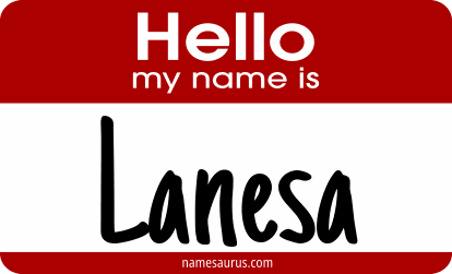 Hello my name is Lanesa png download