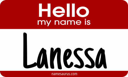 Hello my name is Lanessa png download