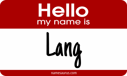 Hello my name is Lang png download