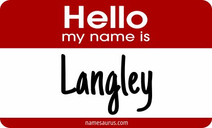 Hello my name is Langley png download
