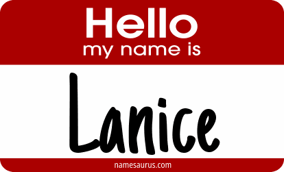 Hello my name is Lanice png download