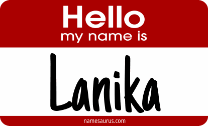 Hello my name is Lanika png download