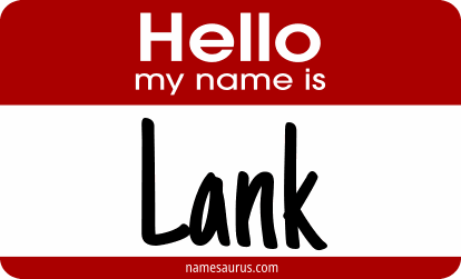 Hello my name is Lank png download