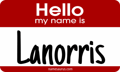 Hello my name is Lanorris png download