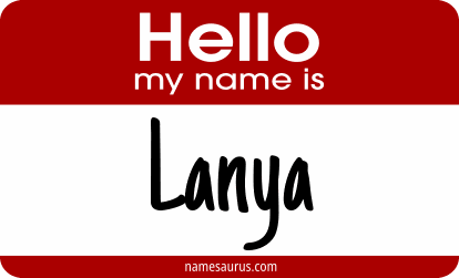 Hello my name is Lanya png download