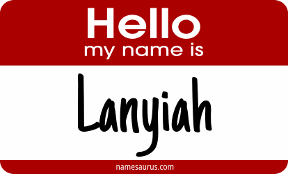 Hello my name is Lanyiah png download