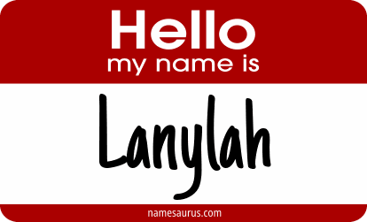 Hello my name is Lanylah png download