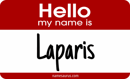 Hello my name is Laparis png download
