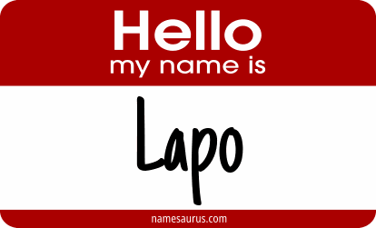 Hello my name is Lapo png download