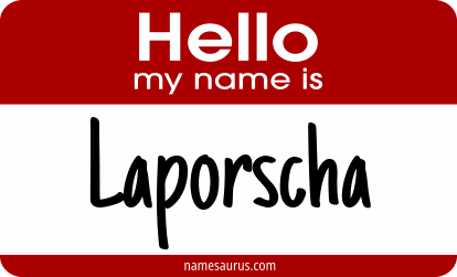 Hello my name is Laporscha png download