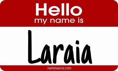 Hello my name is Laraia png download